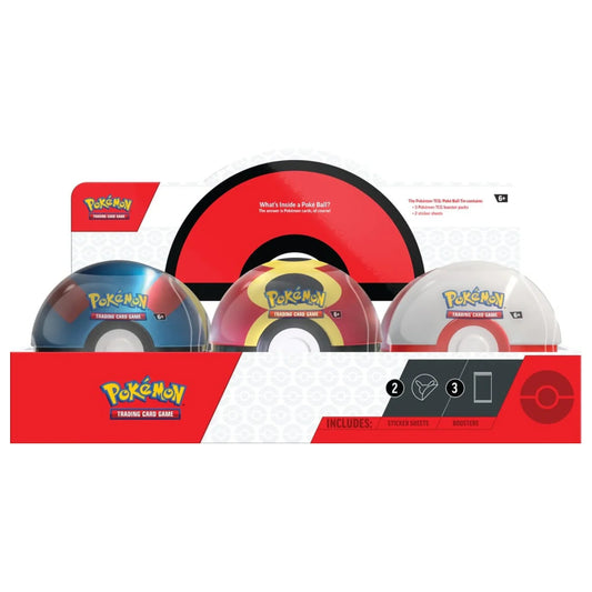 Pokémon: Pokéball Tin Display Q4 2025 (Assorted Collection)