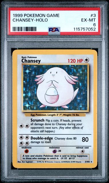 Pokèmon: PSA 6 1999 Chansey - Holo